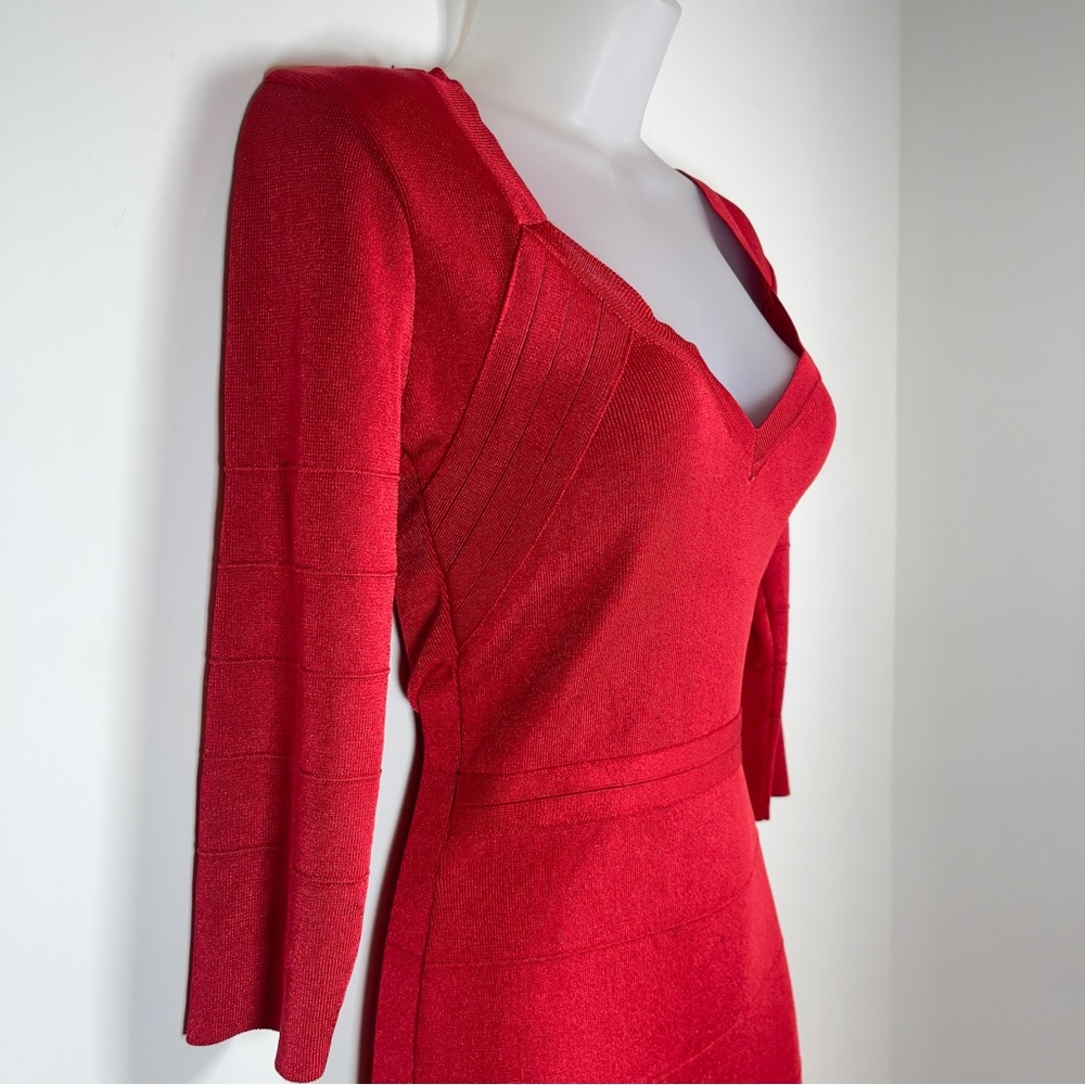 Kardashian Kollection Signature Red Bandage Dress, Size Women's XS - Picture 4 of 10